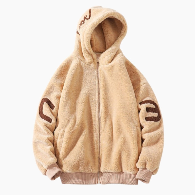 Veste polaire capuche homme