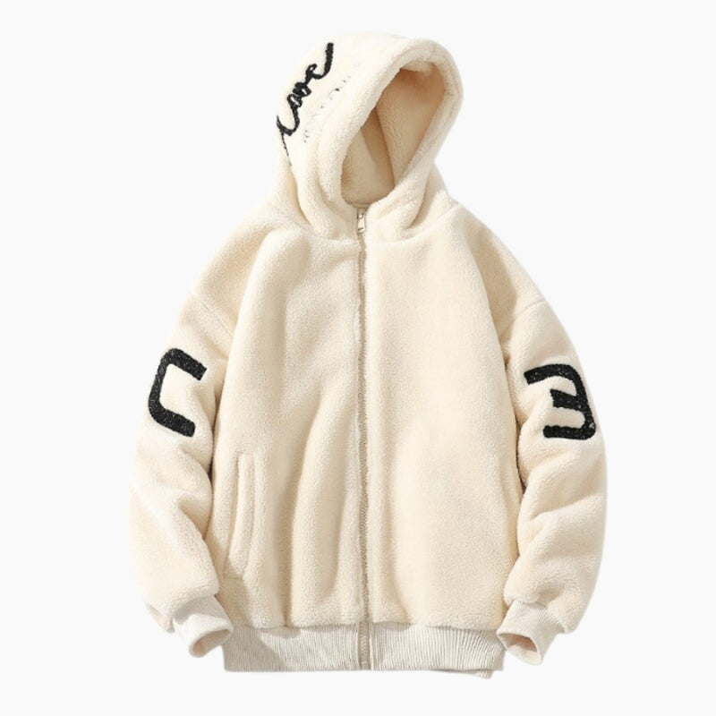 Veste polaire capuche homme