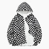 Veste polaire carreaux homme