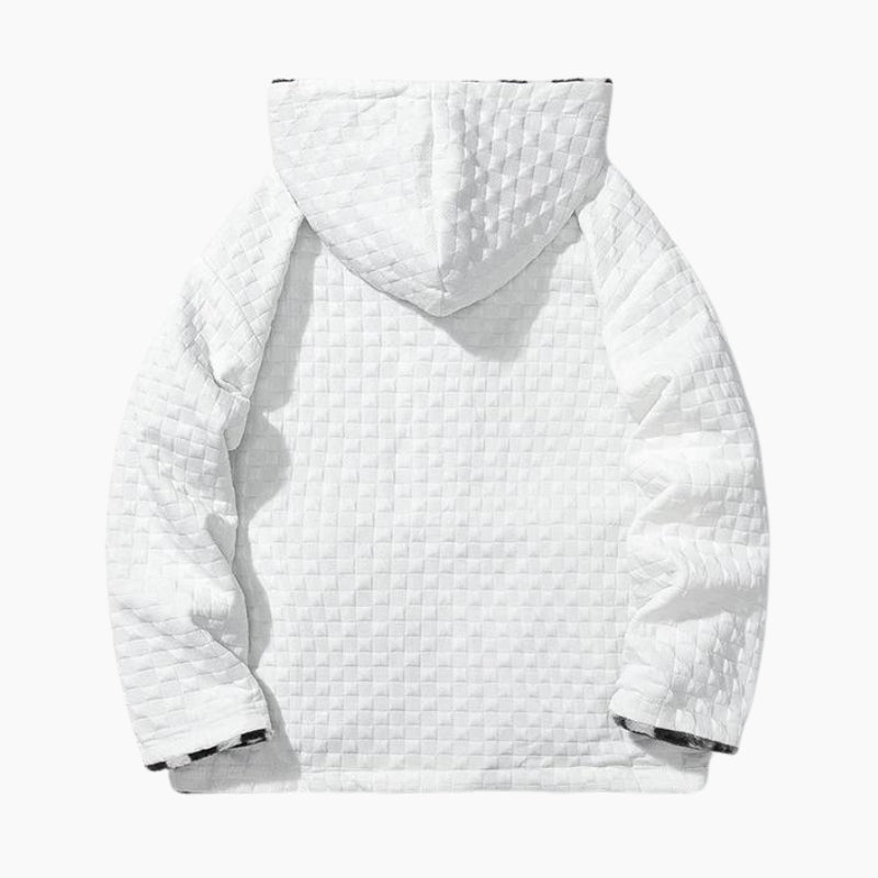 Veste polaire carreaux homme